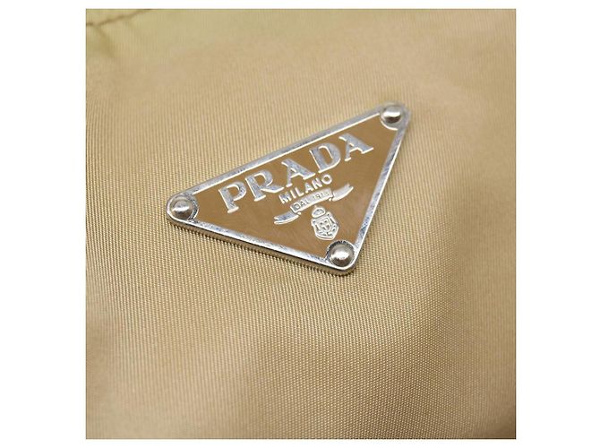 PRADA Borsa A Tracolla Nylon Beige Auth ar7222 - vista 19