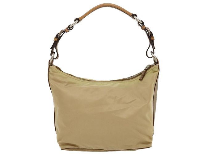 PRADA Borsa A Tracolla Nylon Beige Auth ar7222 - vista 2