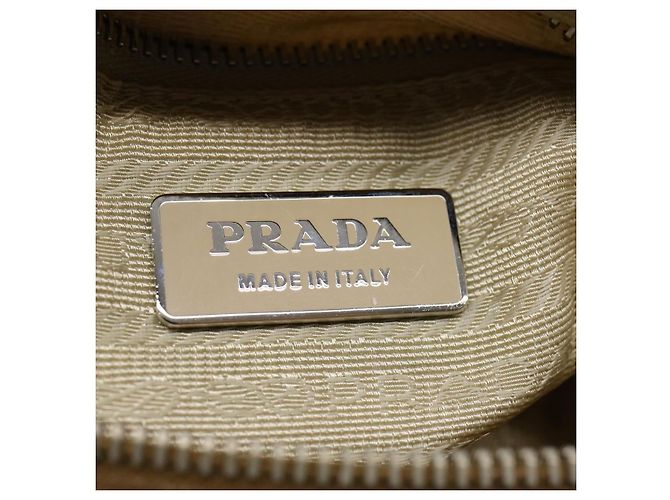 PRADA Borsa A Tracolla Nylon Beige Auth ar7222 - vista 20