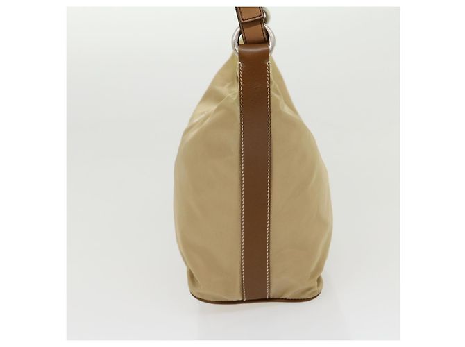PRADA Borsa A Tracolla Nylon Beige Auth ar7222 - vista 3