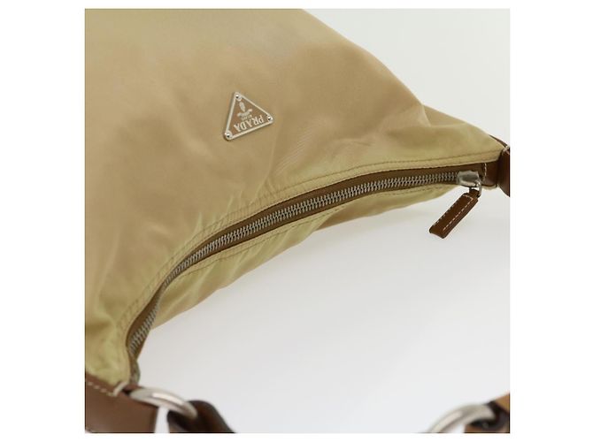 PRADA Borsa A Tracolla Nylon Beige Auth ar7222 - vista 6