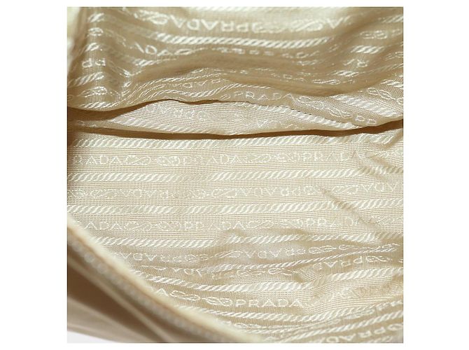 PRADA Borsa A Tracolla Nylon Beige Auth ar7222 - vista 9