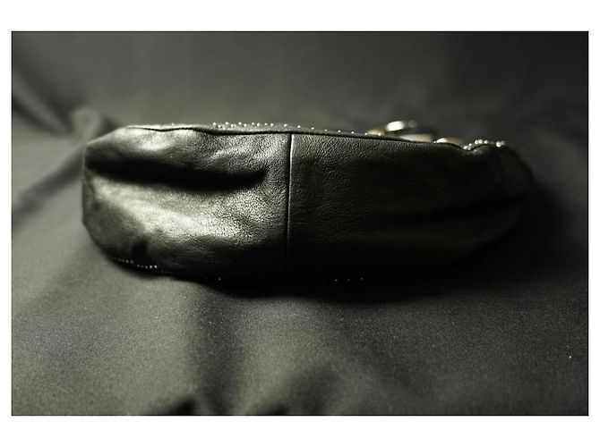 Borsa hobo Jimmy Choo con borchie Nero - vista 4