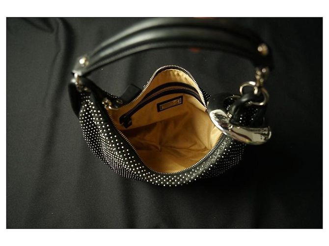 Borsa hobo Jimmy Choo con borchie Nero - vista 5