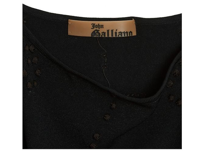 John Galliano PERLINE COLORE NERO EN38 - vista 3