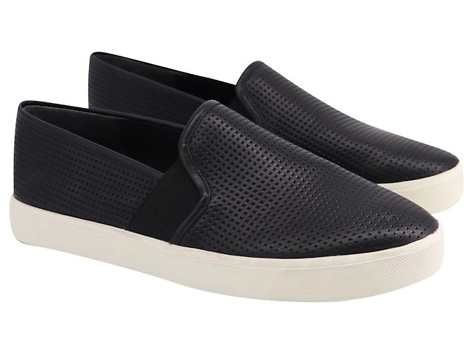 Vince Blair 5 Sneakers Slip-On in Pelle di vitello Nera Pelle - vista 3