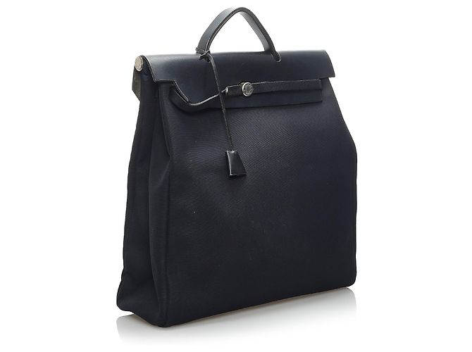 Hermès Hermes Black Herbag Rucksack Schwarz - Ansicht 2