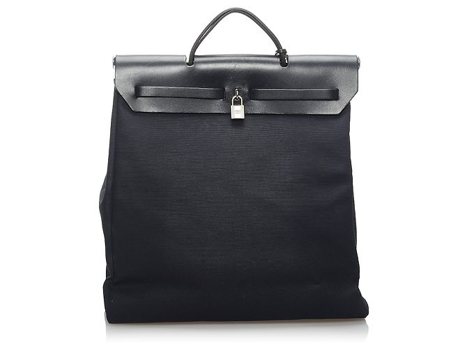 Hermès Hermes Black Herbag Rucksack Schwarz - Ansicht 3