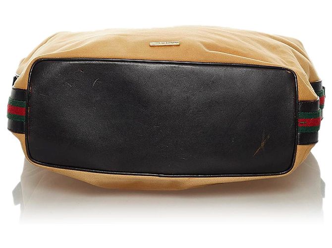 Gucci Borsa a tracolla in tela marrone web Multicolore Beige - vista 4