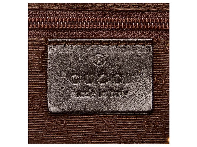 Gucci Borsa a tracolla in tela marrone web Multicolore Beige - vista 6