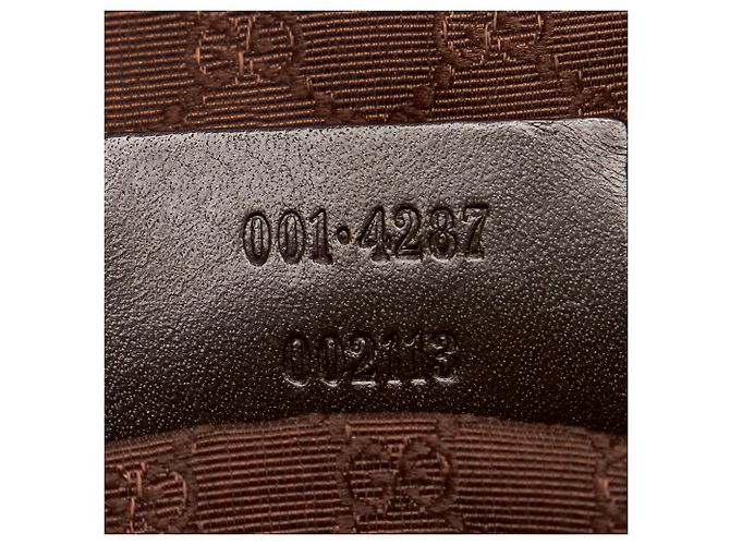 Gucci Borsa a tracolla in tela marrone web Multicolore Beige - vista 7