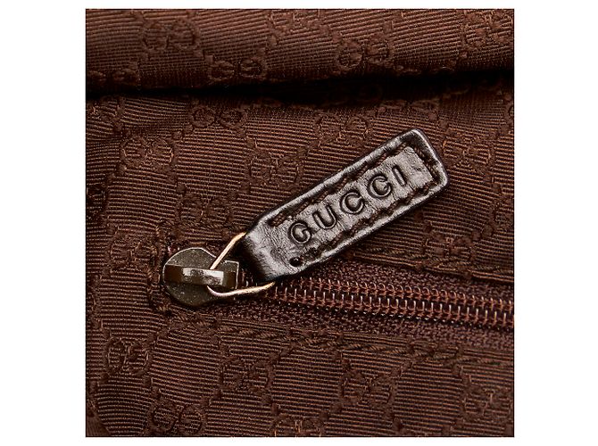 Gucci Borsa a tracolla in tela marrone web Multicolore Beige - vista 8