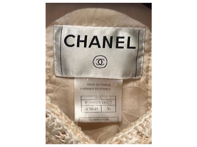 Chanel Falda elegante Beige - vista 12