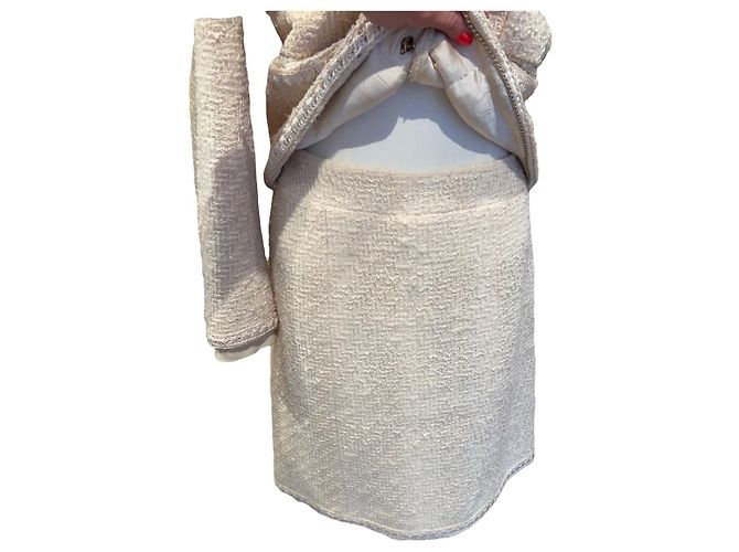 Chanel Falda elegante Beige - vista 2