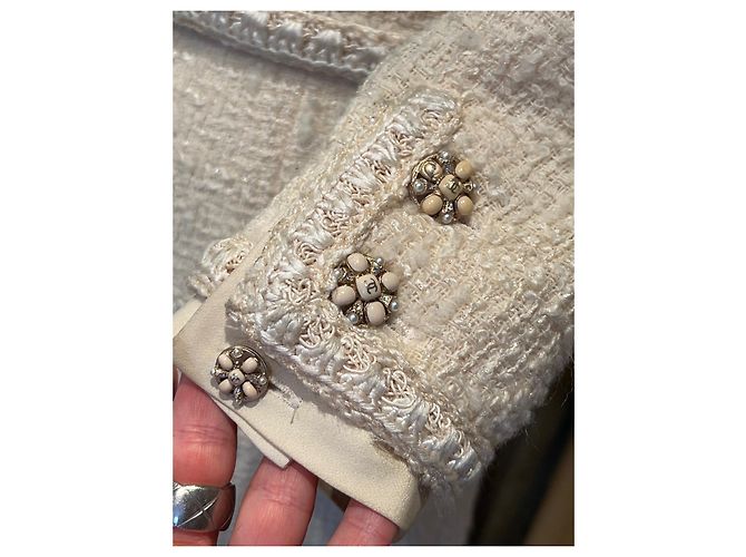 Chanel Falda elegante Beige - vista 3