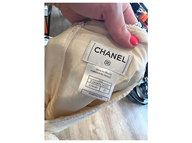 Chanel Falda elegante Beige - vista 5