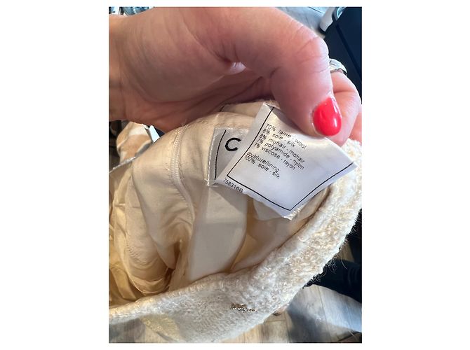 Chanel Falda elegante Beige - vista 6