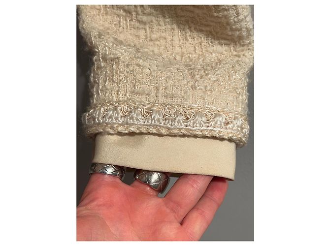 Chanel Falda elegante Beige - vista 9