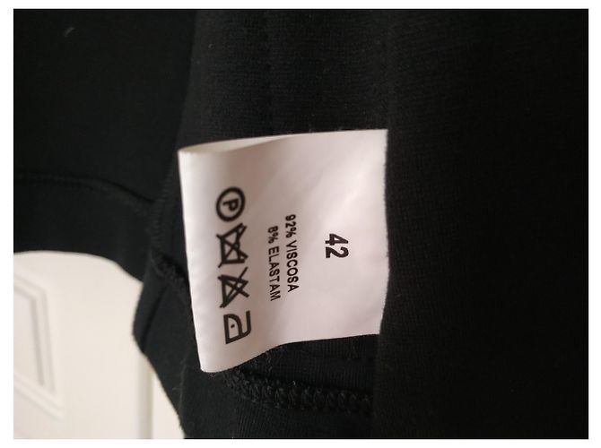 Blazer con capucha negro de viscosa Carla G. - vista 5