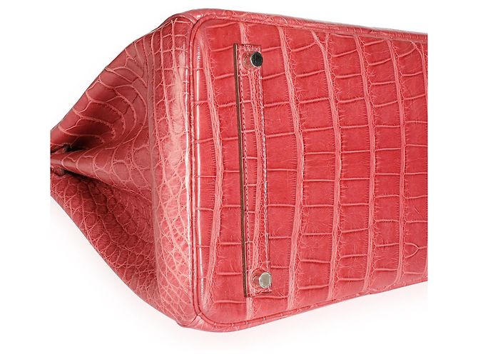 Hermès Hermes Bois De Rose Matte Alligator Birkin 35 Phw #2636944 Red - view 2
