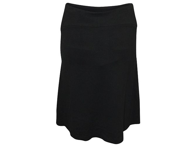 Falda evasé Joseph de poliéster negro - vista 3
