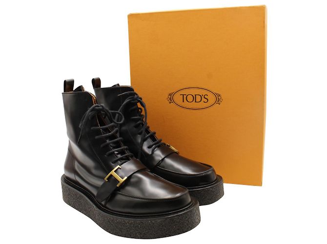 Stivaletti Tod's Timeless in Pelle Nera - vista 11