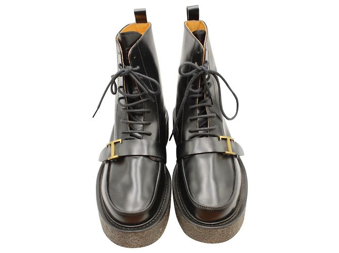 Stivaletti Tod's Timeless in Pelle Nera - vista 12