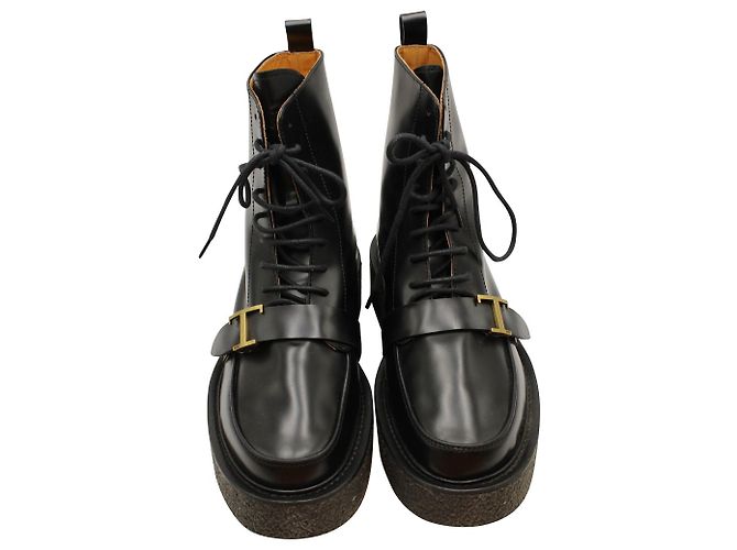 Stivaletti Tod's Timeless in Pelle Nera - vista 2