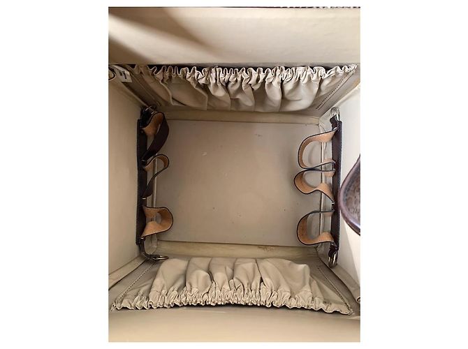 Borsa Vanity Christian Dior Monogramma Pelle Marrone - vista 8
