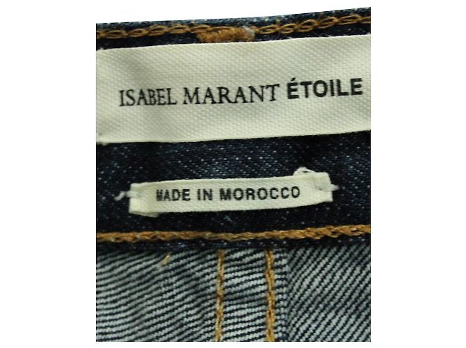 Pantalones de pernera recta Isabel Marant en denim de algodón azul - vista 3