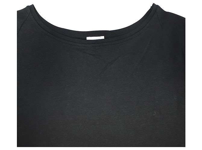 Iris & Ink – T-Shirt-Maxikleid aus schwarzem Lyocell - Ansicht 6