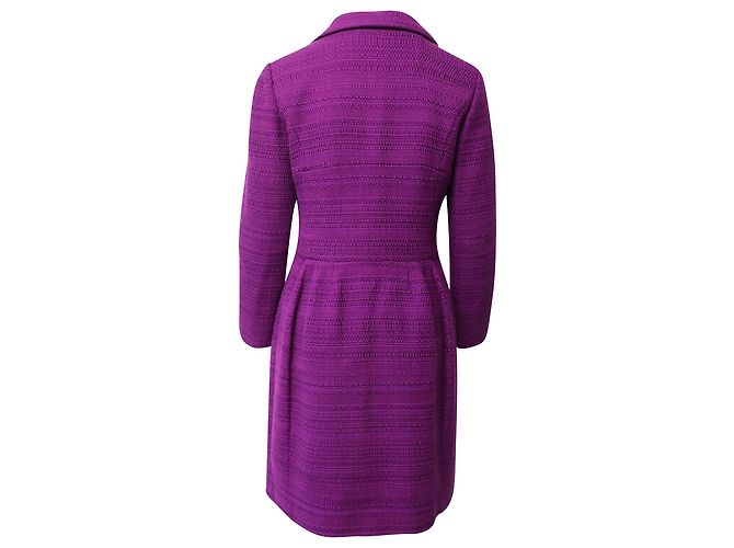 Casaco Alberta Ferretti em algodão roxo - vista 3