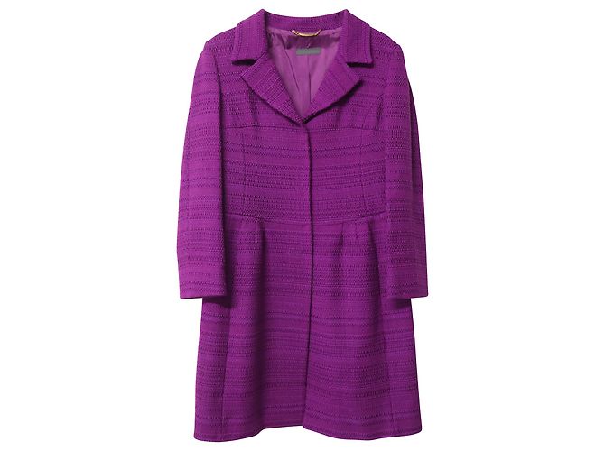 Casaco Alberta Ferretti em algodão roxo - vista 4