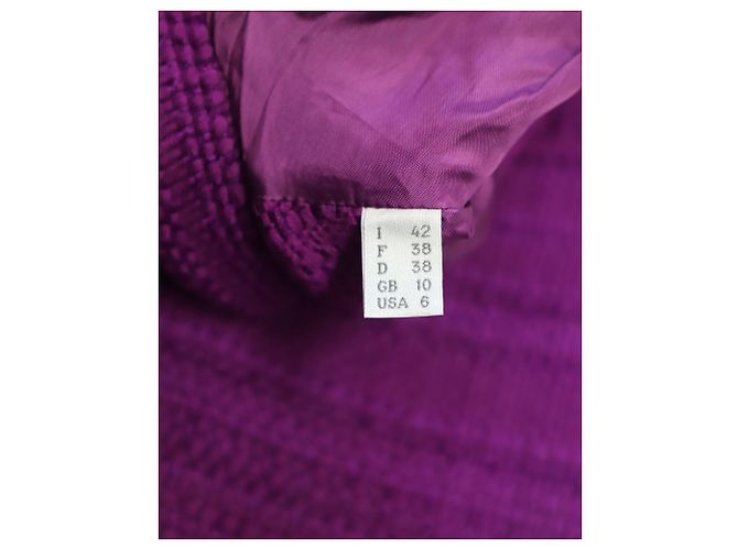 Casaco Alberta Ferretti em algodão roxo - vista 8