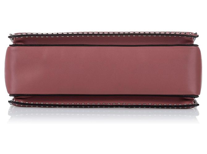 Bolsa de couro Valentino Pink Rockstud Rosa - vista 5