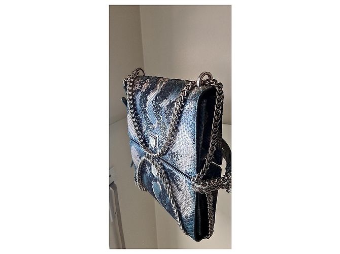 Bolso de mano Christian Dior de piel azul - vista 2