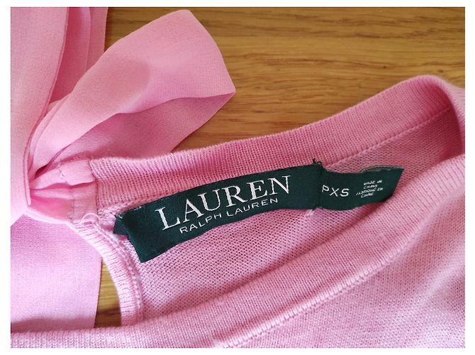 Ralph Lauren Stricktop in Rosa Seide Nylon Lyocell Pink - Ansicht 3