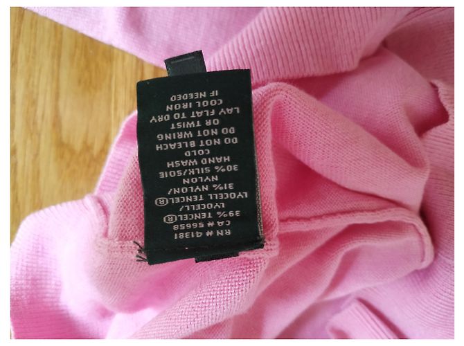 Ralph Lauren Stricktop in Rosa Seide Nylon Lyocell Pink - Ansicht 4