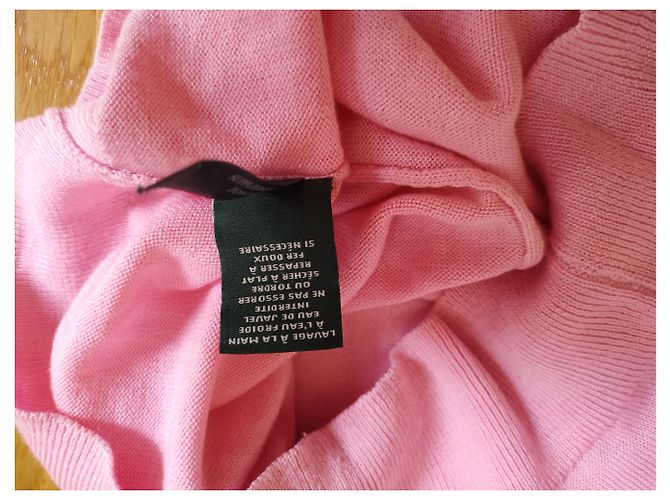 Ralph Lauren Stricktop in Rosa Seide Nylon Lyocell Pink - Ansicht 5
