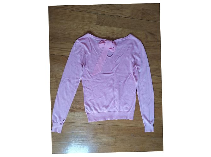 Ralph Lauren Stricktop in Rosa Seide Nylon Lyocell Pink - Ansicht 2