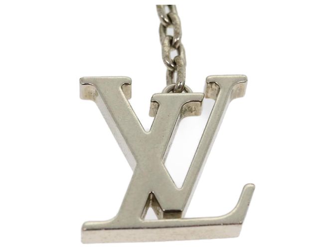 LOUIS VUITTON Porte Cles Initials LV Llavero metal Plata M65071 autenticación 30325 - vista 2