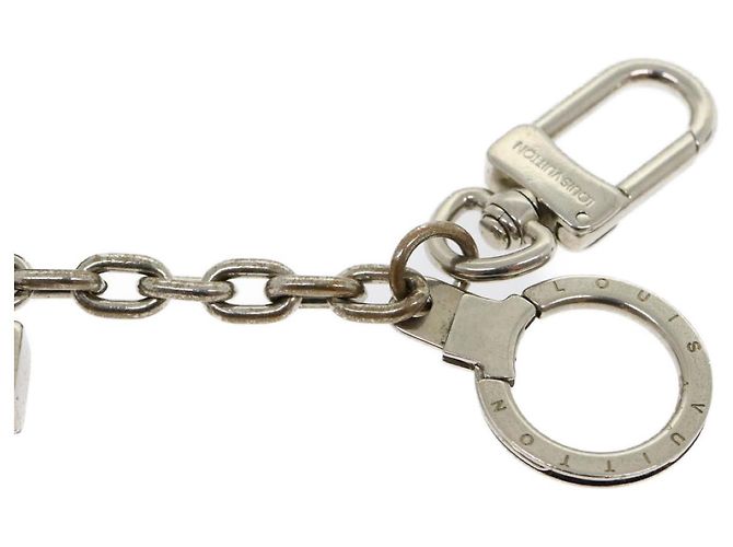 LOUIS VUITTON Porte Cles Initials LV Llavero metal Plata M65071 autenticación 30325 - vista 5