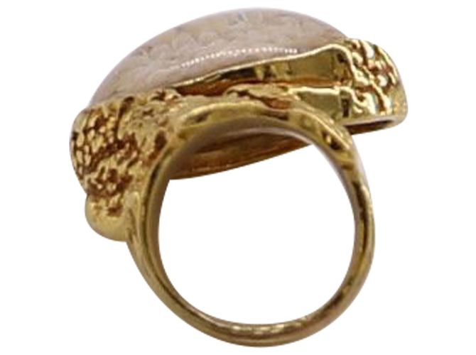 Saint Laurent Arty Ring aus goldfarbenem Metall - Ansicht 3