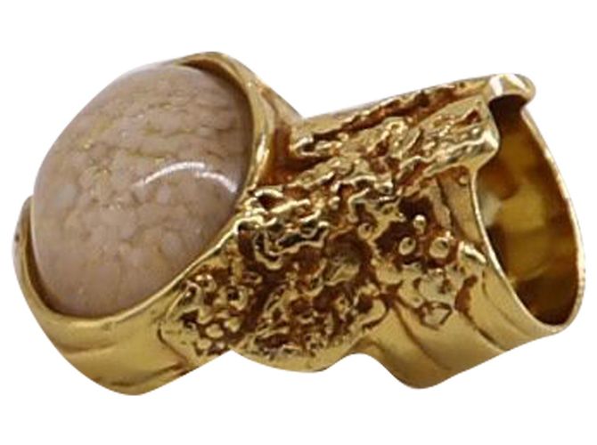 Saint Laurent Arty Ring aus goldfarbenem Metall - Ansicht 4