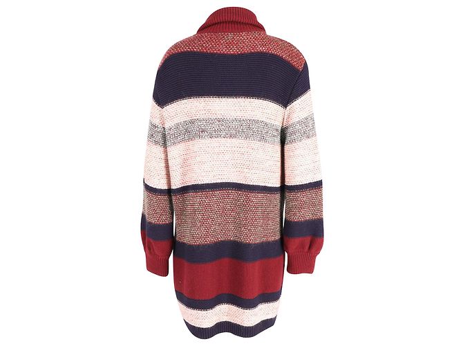 Chloé Chloe Gestreifter Cardigan aus mehrfarbigem Mohair - Ansicht 3