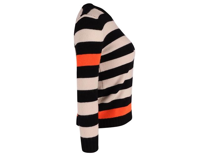 Bella Freud Menace Stripe Pullover aus mehrfarbigem Kaschmir Mehrfarben - Ansicht 2