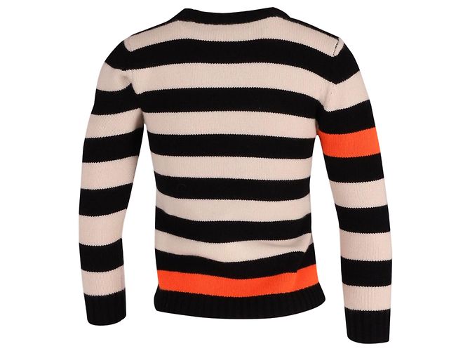 Bella Freud Menace Stripe Pullover aus mehrfarbigem Kaschmir Mehrfarben - Ansicht 3
