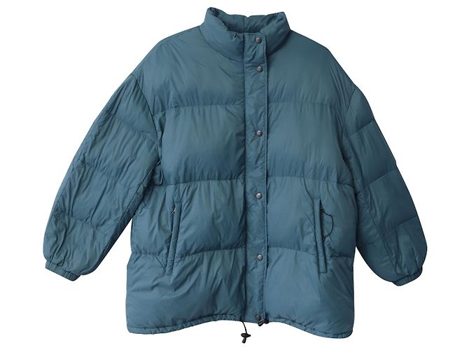 Isabel Marant Dilys Pufferjacke mit Gürtel aus blauem Polyamid - Ansicht 5
