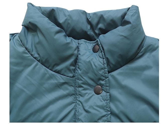 Isabel Marant Dilys Pufferjacke mit Gürtel aus blauem Polyamid - Ansicht 6