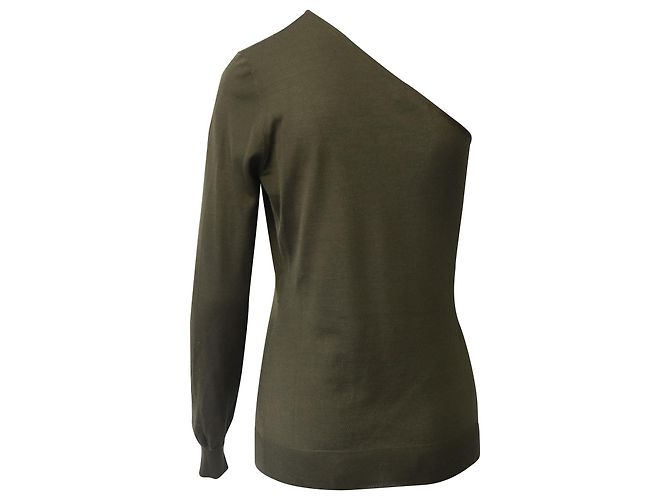 Camisola de manga única Tom Ford em caxemira verde - vista 3